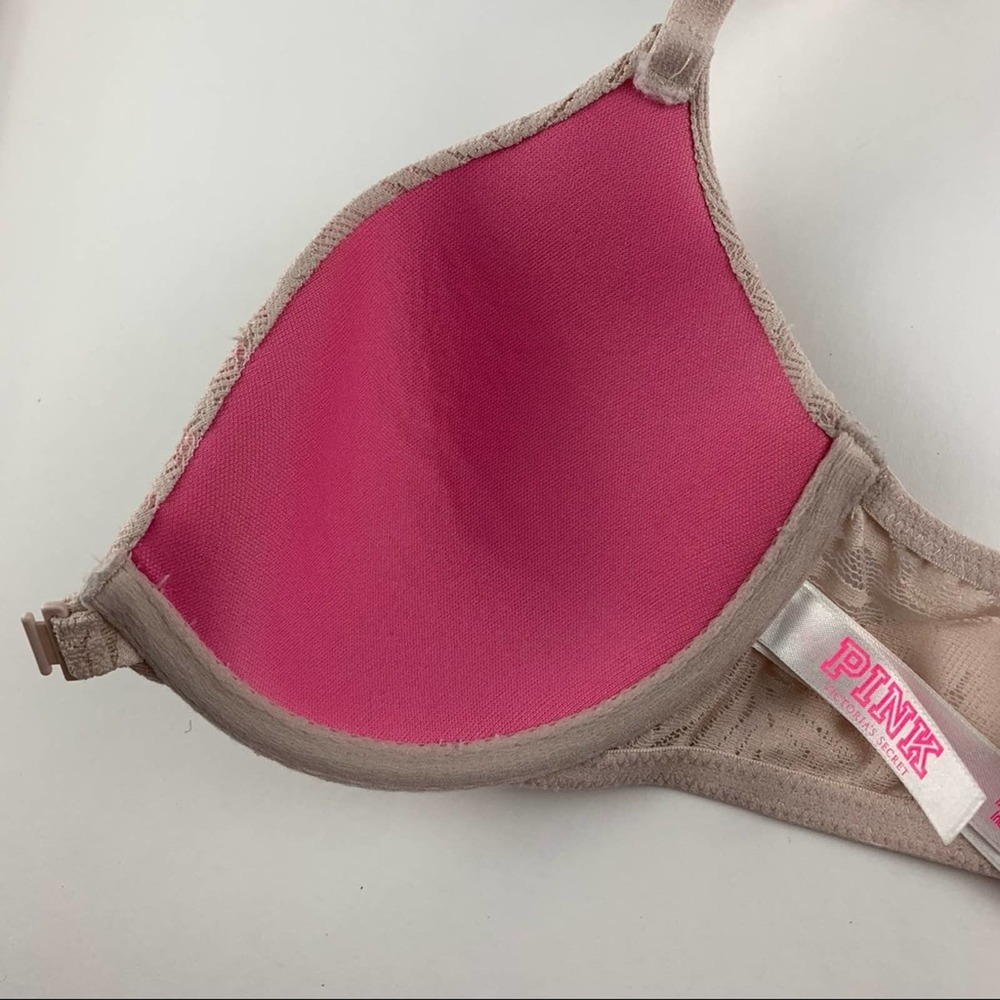 PINK Victoria’s Secret Lightly Lined Bra 32B #5906 - Picture 9 of 12